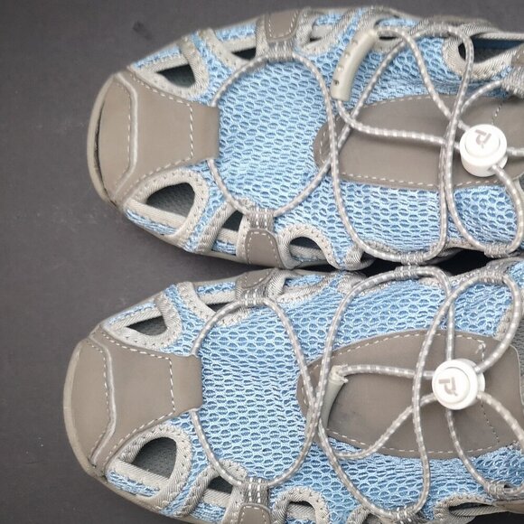 Propet Ladies Size 8 Blue & Grey Slip On Style Mules / Slides - Picture 8 of 8